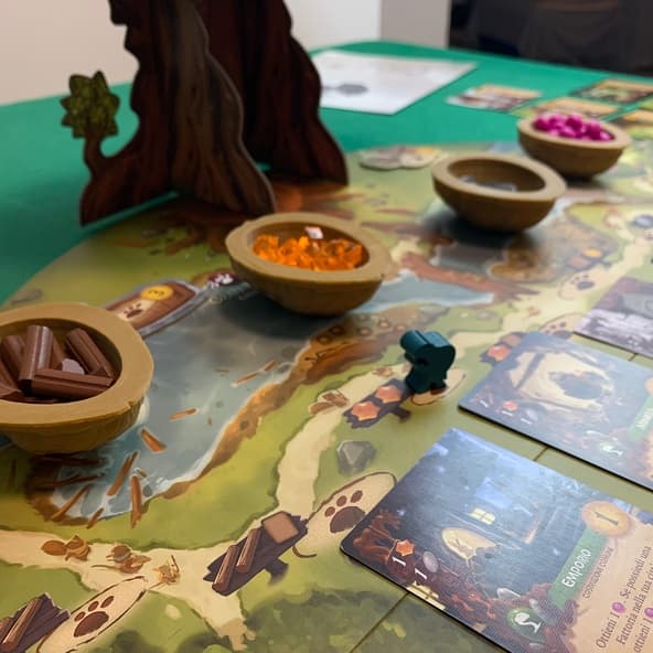 Everdell: Set 5x Ciotola Noce per Risorse 3D immagine 4