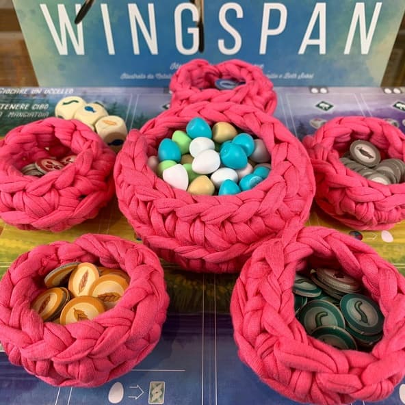 Wingspan : Set 6x Cestino Nido Bird Nests Deluxe Handmade immagine 1