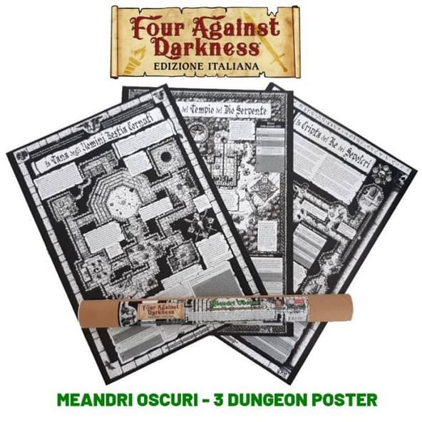 Four Against Darkness - Meandri Oscuri - 3 Dungeon Poster immagine 1