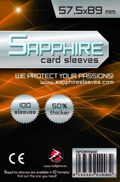 100 Sleeves Sapphire CHIMERA USA 57,5x89 Bustine Protettive x Giochi da Tavolo immagine 1