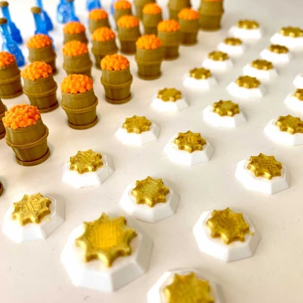 Dune Imperium: Set 62x Token Risorsa Deluxe 3D immagine 4