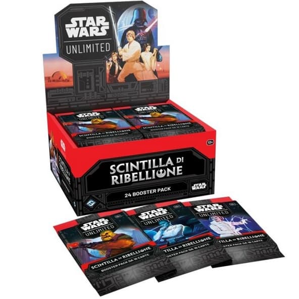 Star Wars Unlimited - Scintilla di Ribellione: Box da 24 Booster Pack immagine 1