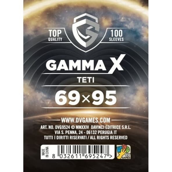 100 Sleeves Gamma X TETI 69X95 Bustine Protettive immagine 1