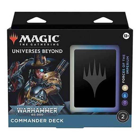 Mazzo Magic Commander WARHAMMER 40.000 FORCES OF THE IMPERIUM REGULAR Deck Inglese immagine 1